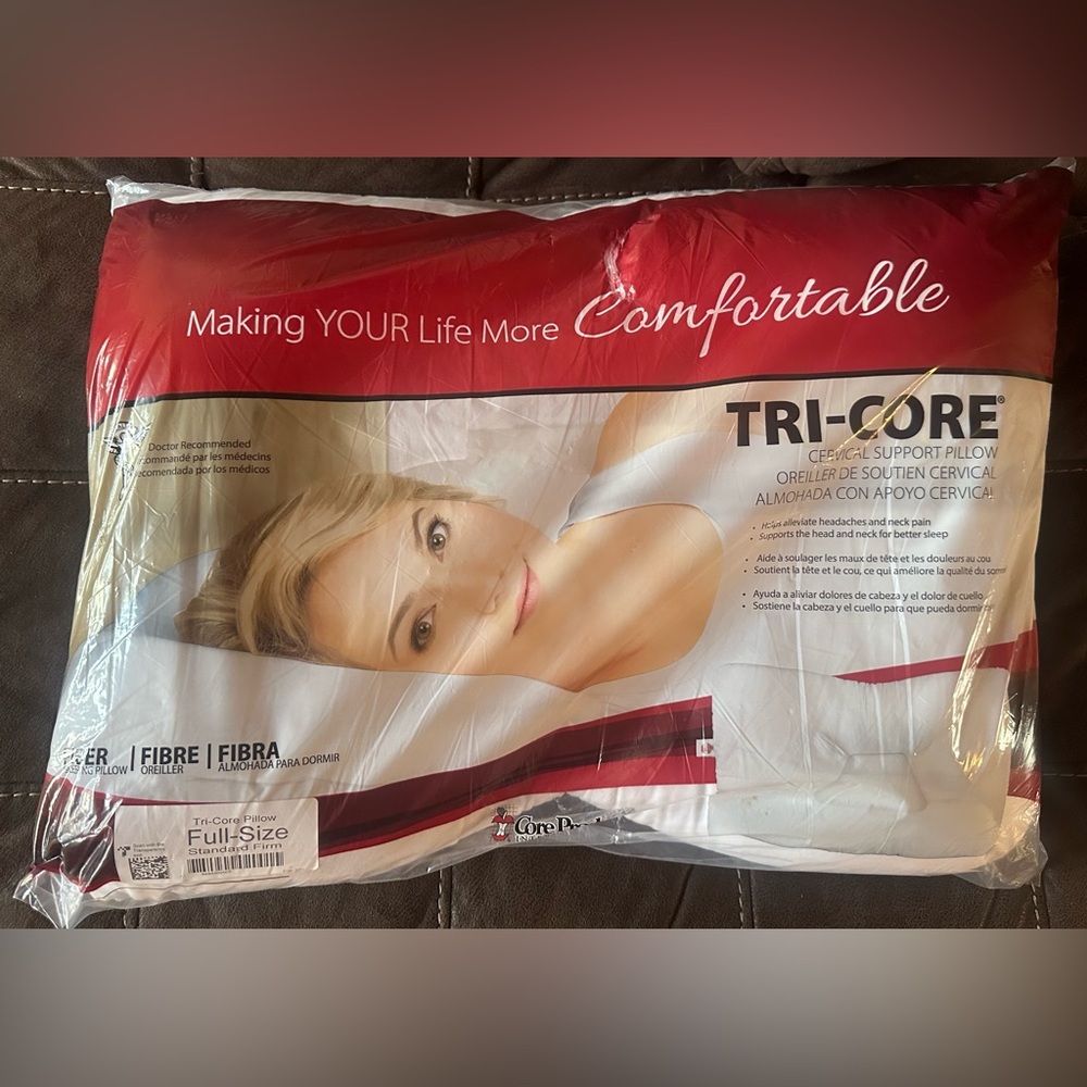 Tri-Core Cervical Orthopedic Pillow for Neck Pain